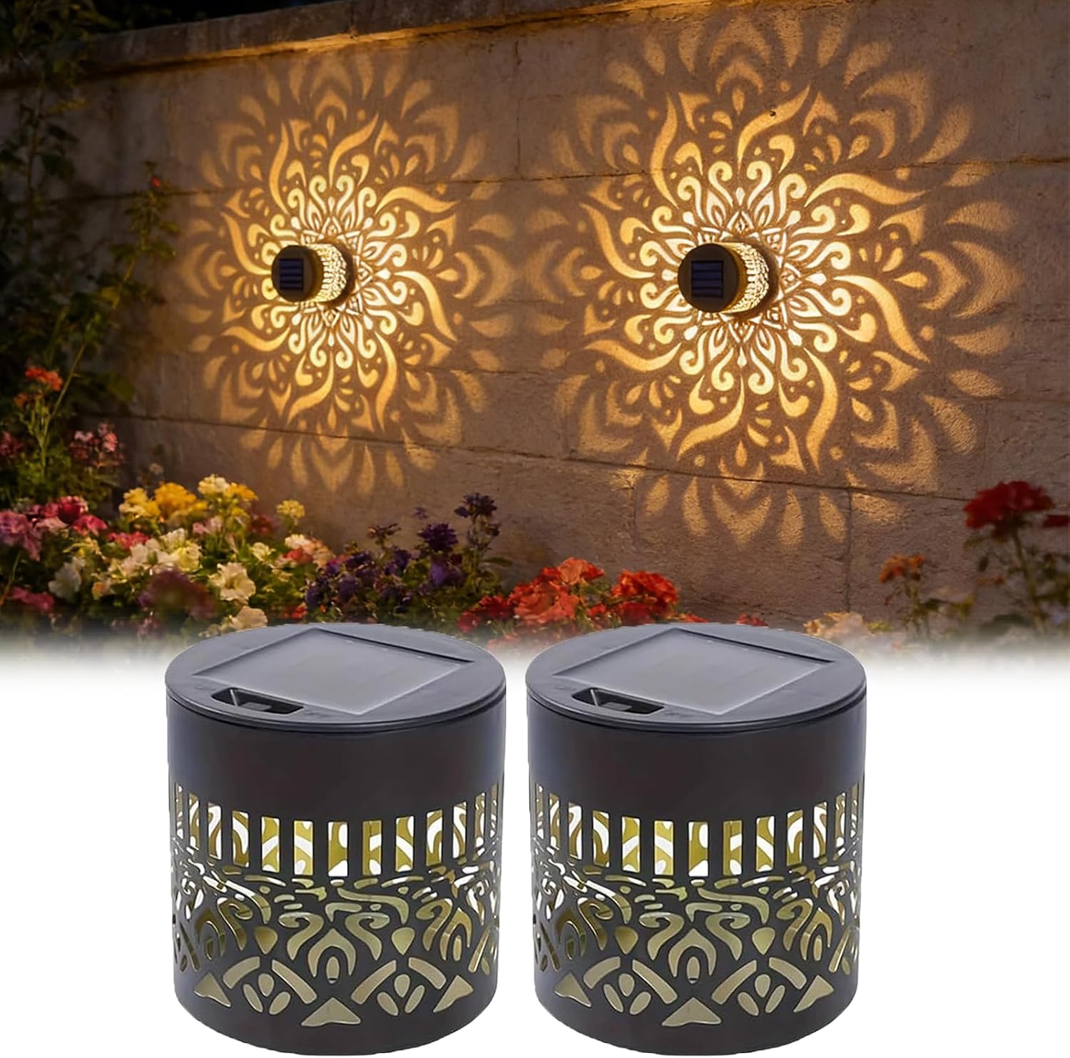 Outdoor Lighting Ip65 - 2-Pack Lampu Taman Tenaga Surya IP65,