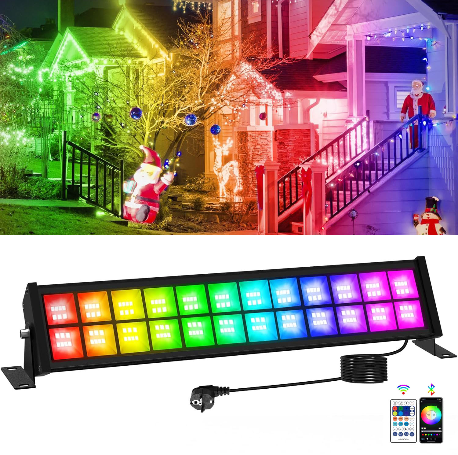 Lampu Sorot LED RGB 50/72W den - Outdoor Lighting Uk ulasan dan harga