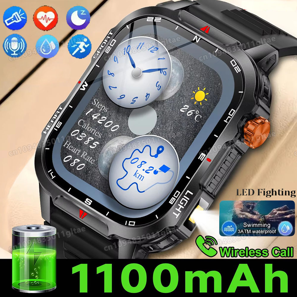 Jam Tangan Pintar Militer Outd - Outdoor Lighting Track ulasan dan harga