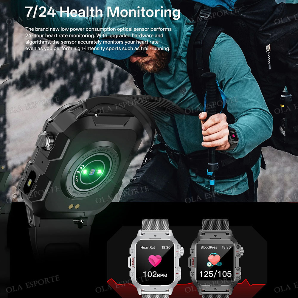 Jam Tangan Pintar Militer Outd - Outdoor Lighting Track ulasan dan harga