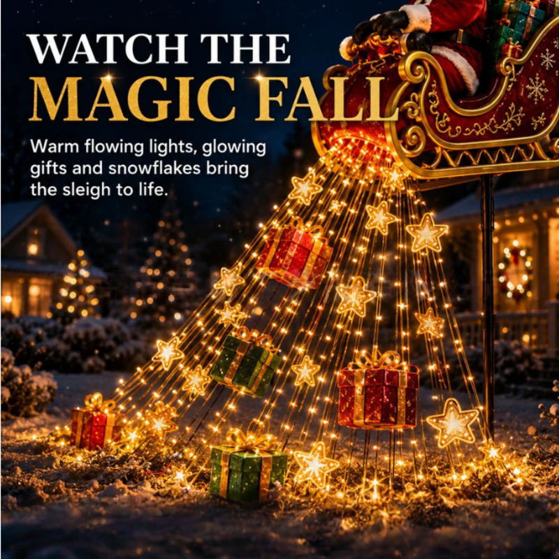 Kereta Sinterklas Natal LED Te - Outdoor Lighting Pathway ulasan dan harga